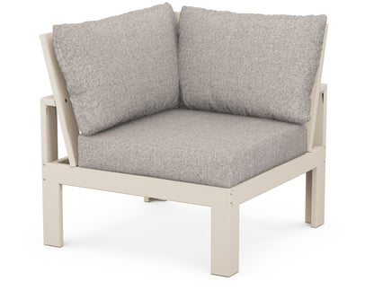 Unbranded Modular Corner Chair in Sand / Weathered Tweed