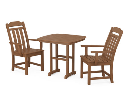 Country Living Cottage 3-Piece Dining Set in Teak