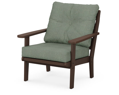 POLYWOOD® Lakeside Deep Seating Chair in Mahogany / Cast Sage