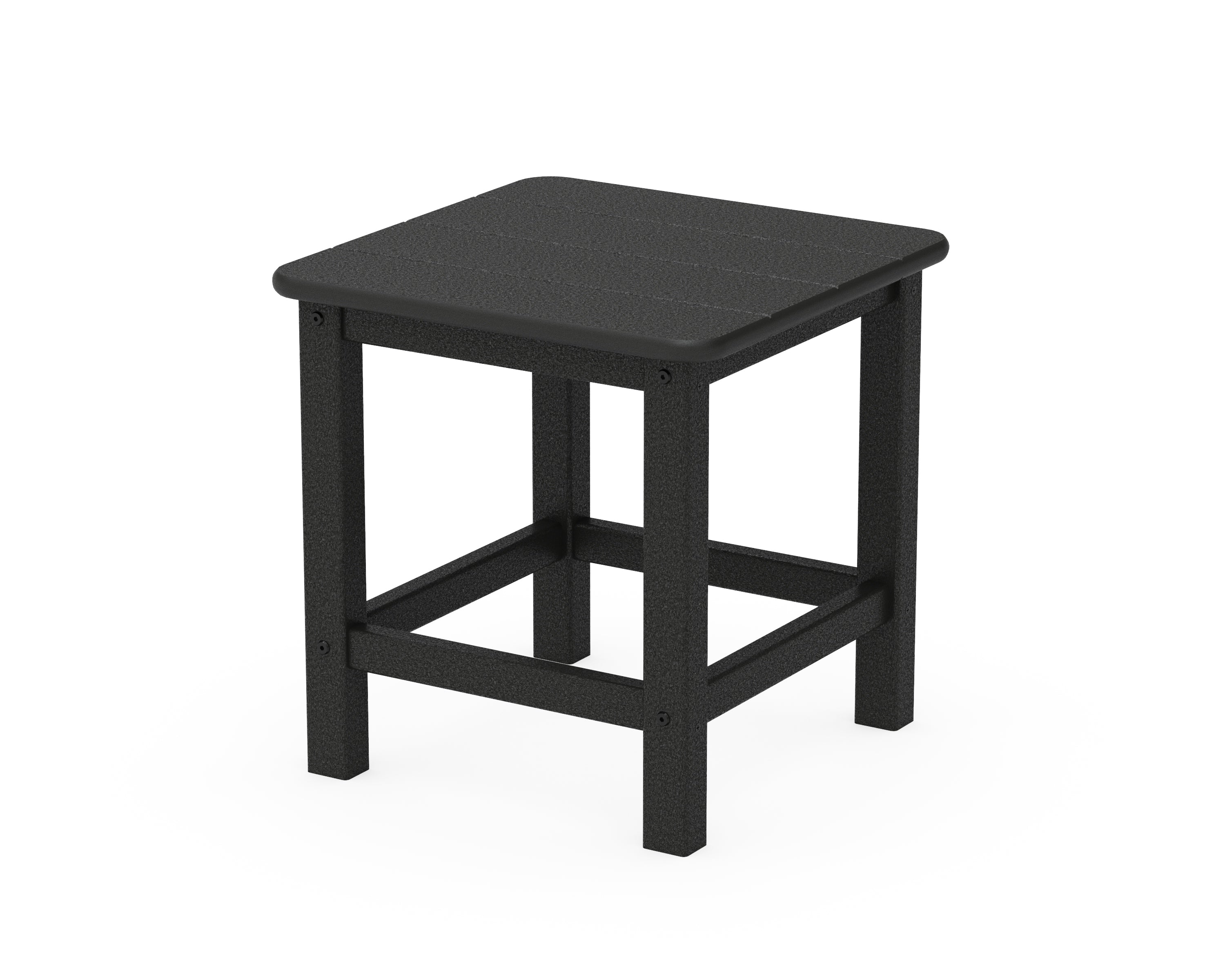 POLYWOOD® Seashell 18" Side Table in Black