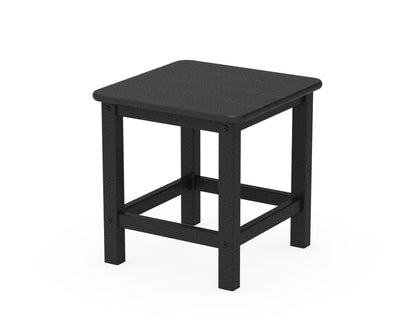 POLYWOOD® Seashell 18" Side Table in Black