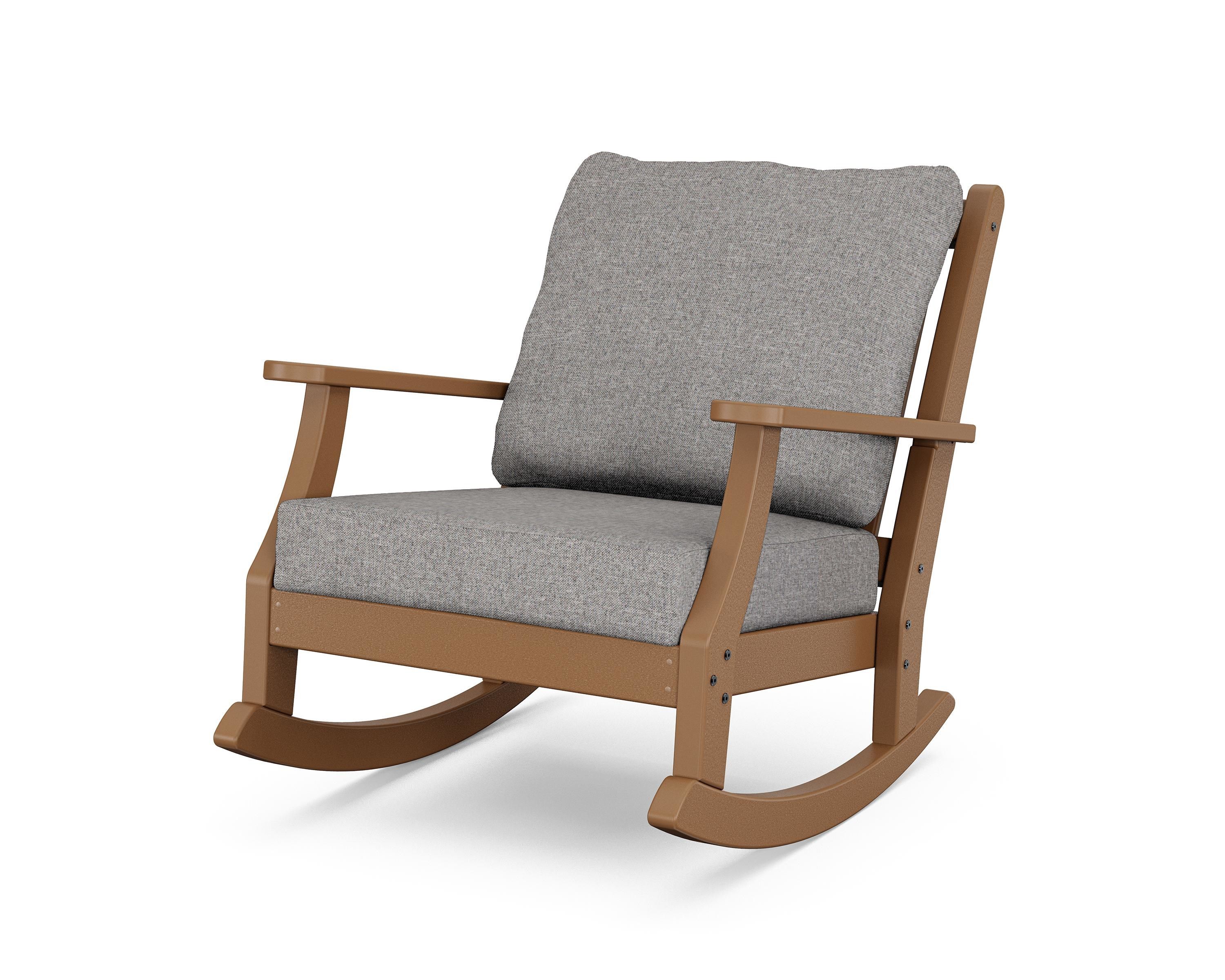 Country Living Wovendale Deep Seating Rocking Chair in Teak / Grey Mist