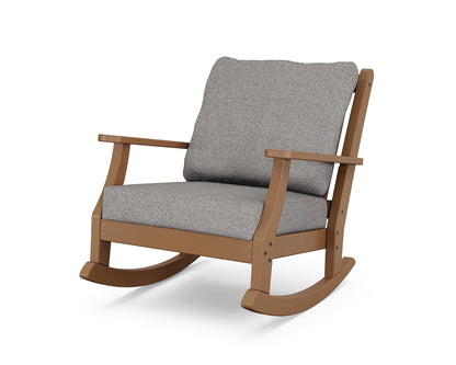Country Living Wovendale Deep Seating Rocking Chair in Teak / Grey Mist