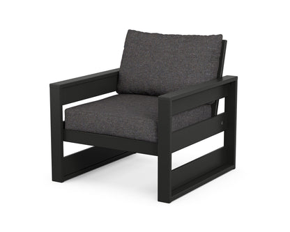 POLYWOOD® Westport Club Chair in Black / Ash Charcoal