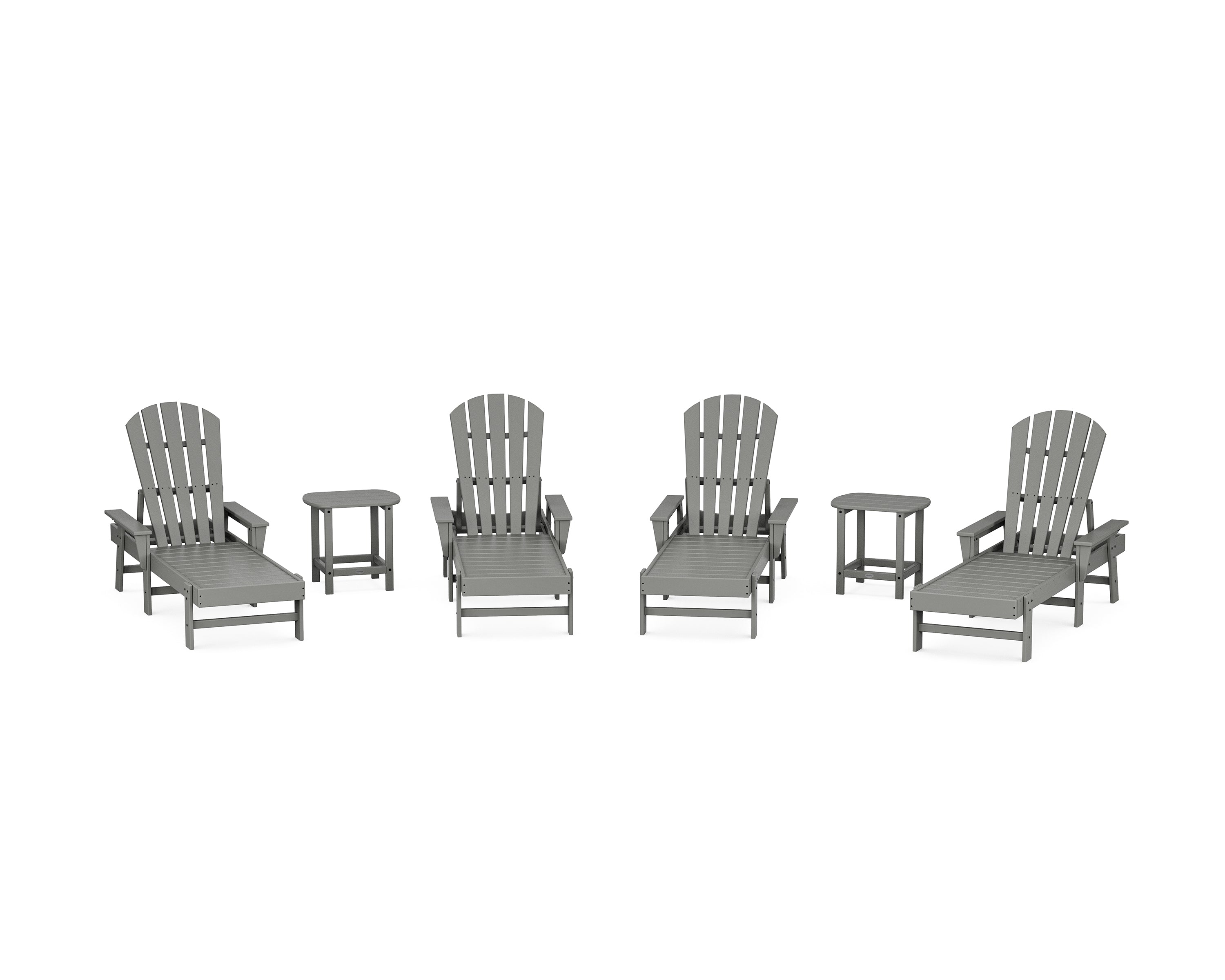 POLYWOOD® South Beach Chaise 6-Piece Set in Slate Grey
