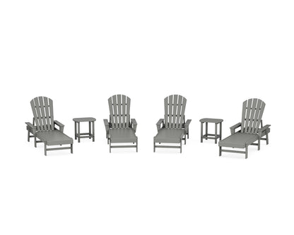 POLYWOOD® South Beach Chaise 6-Piece Set in Slate Grey