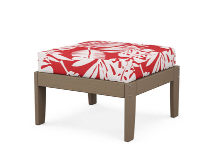 Unbranded Modular Ottoman - Classic in Vintage Sahara / Leaf Crimson