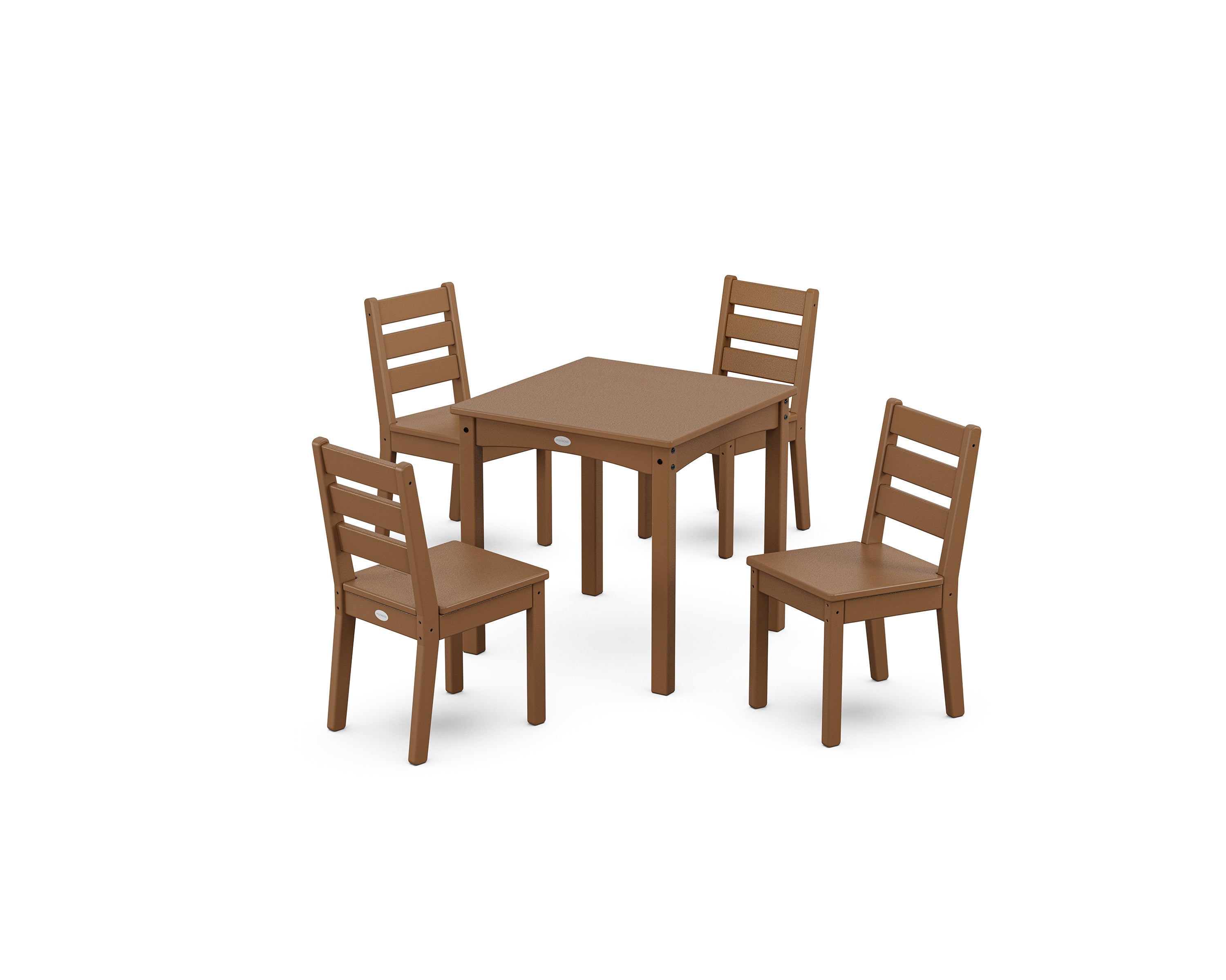 POLYWOOD® Lakeside Kids 5-Piece Dining Set in Teak