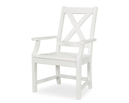 POLYWOOD® Braxton Dining Arm Chair in White