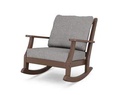 Country Living Wovendale Deep Seating Rocking Chair in Mahogany / Grey Mist