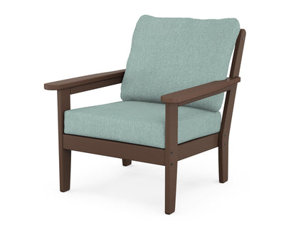 Country Living Cottage Deep Seating Chair in Mahogany / Glacier Spa
