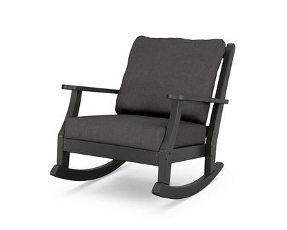 Country Living Wovendale Deep Seating Rocking Chair in Black / Spectrum Carbon