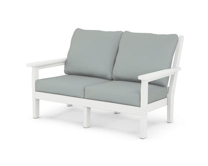 Chippendale Deep Seating Loveseat - White