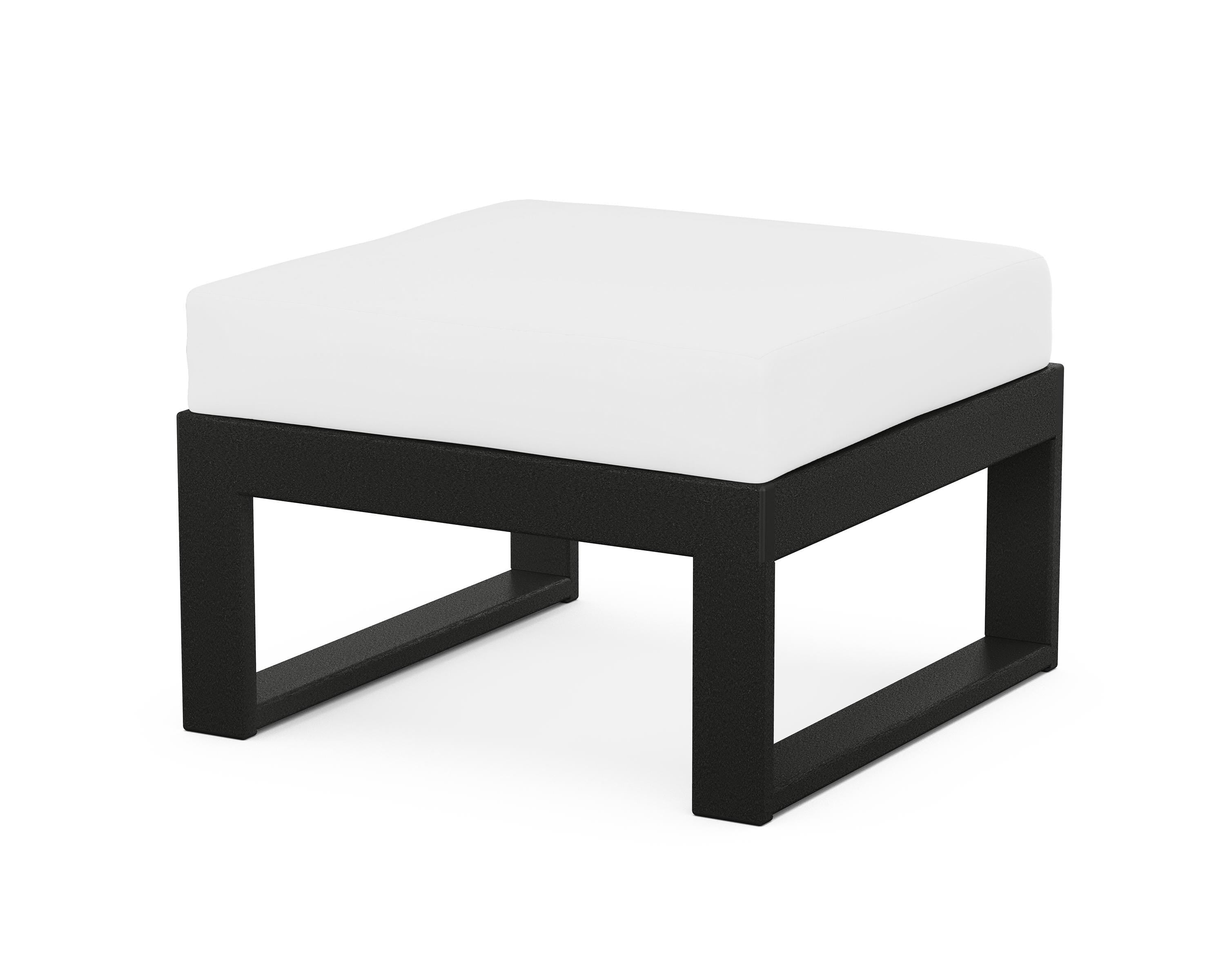 Unbranded Modular Ottoman - Modern in Black / Natural