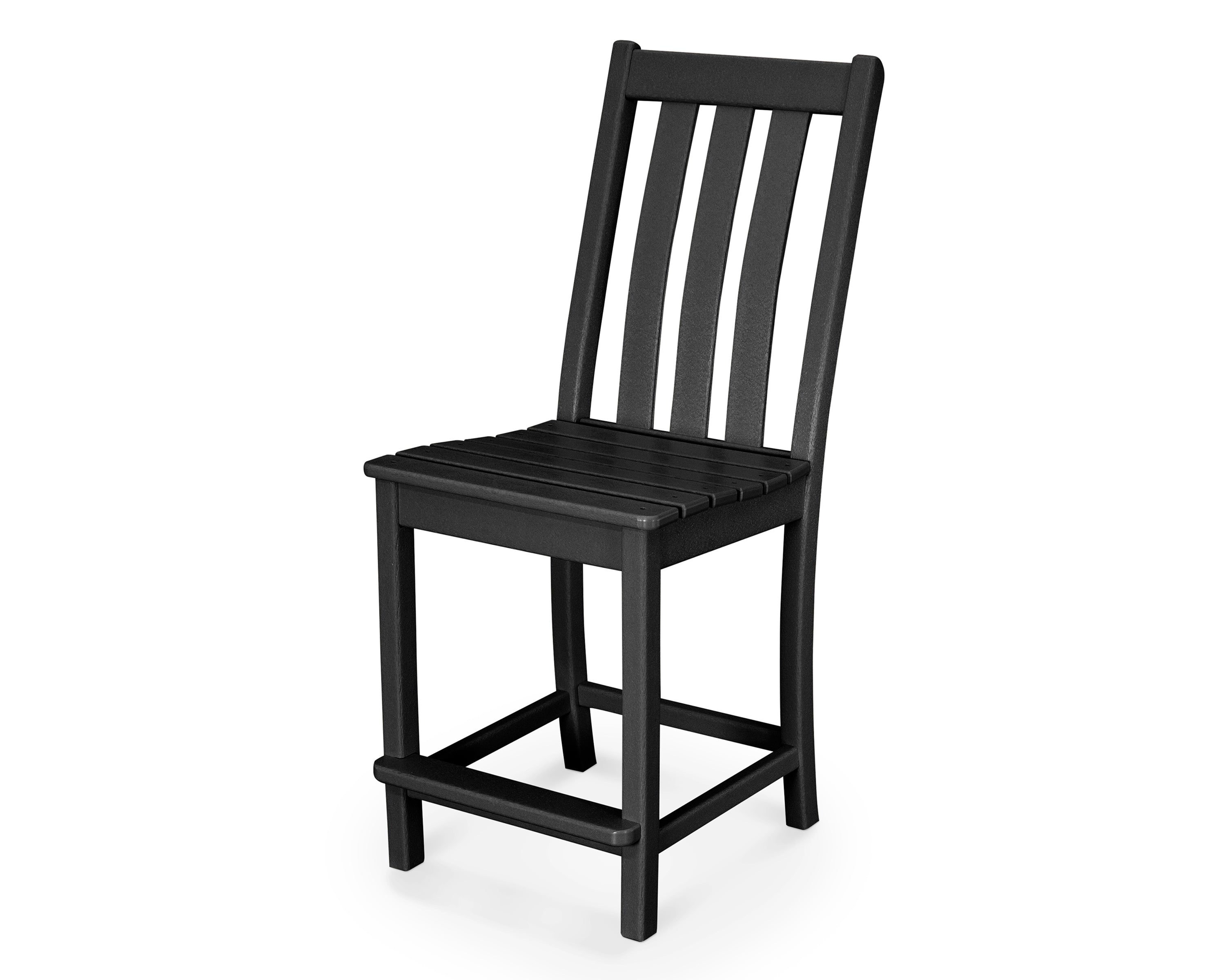 POLYWOOD® Vineyard Counter Side Chair in Black