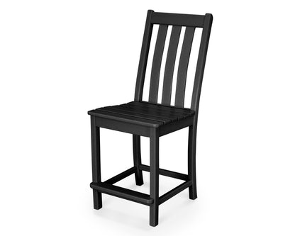 POLYWOOD® Vineyard Counter Side Chair in Black