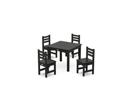 POLYWOOD® Lakeside Toddler 5-Piece Dining Set in Black