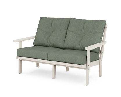 POLYWOOD® Prairie Deep Seating Loveseat in Sand / Cast Sage