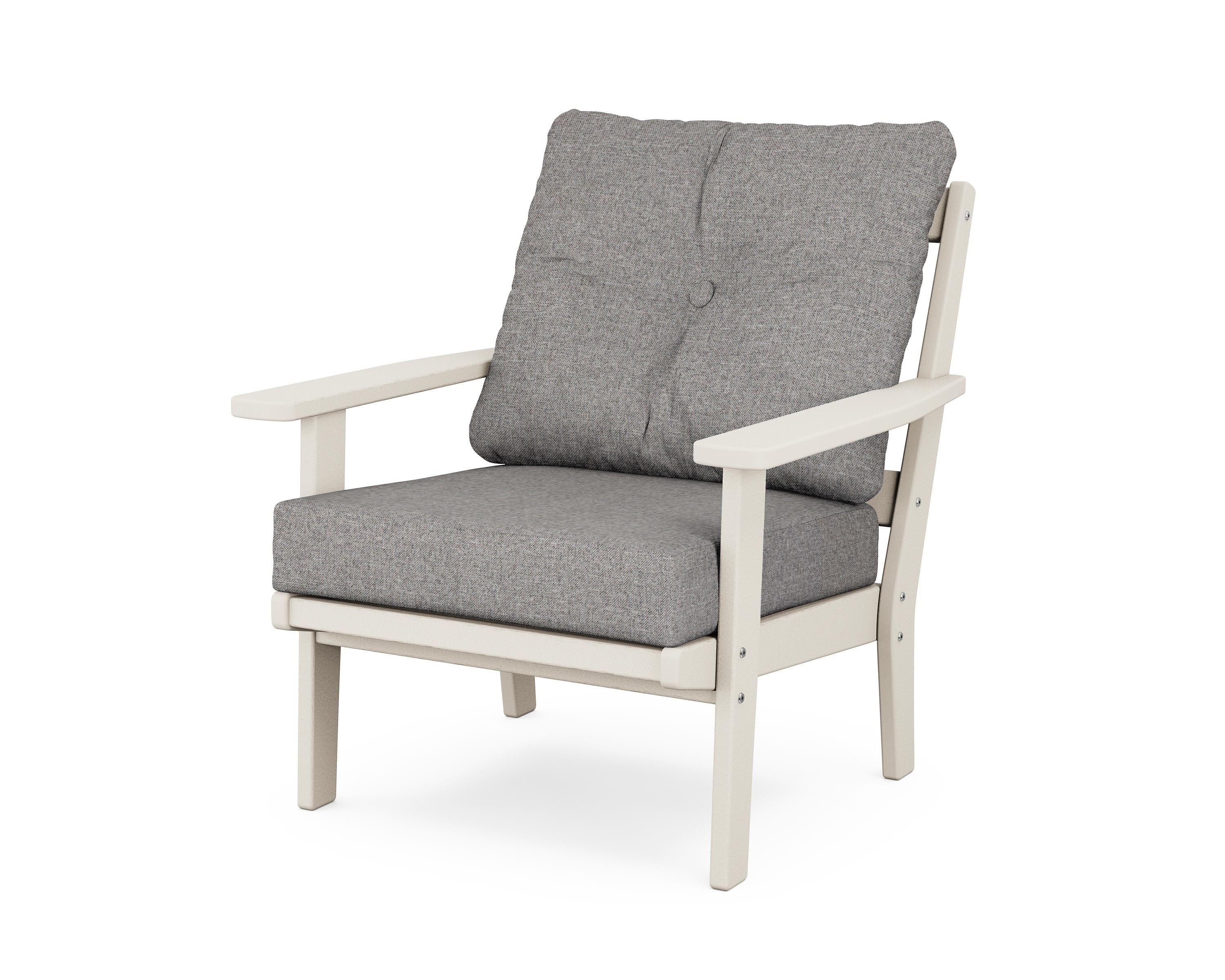 POLYWOOD® Prairie Deep Seating Chair in Sand / Grey Mist