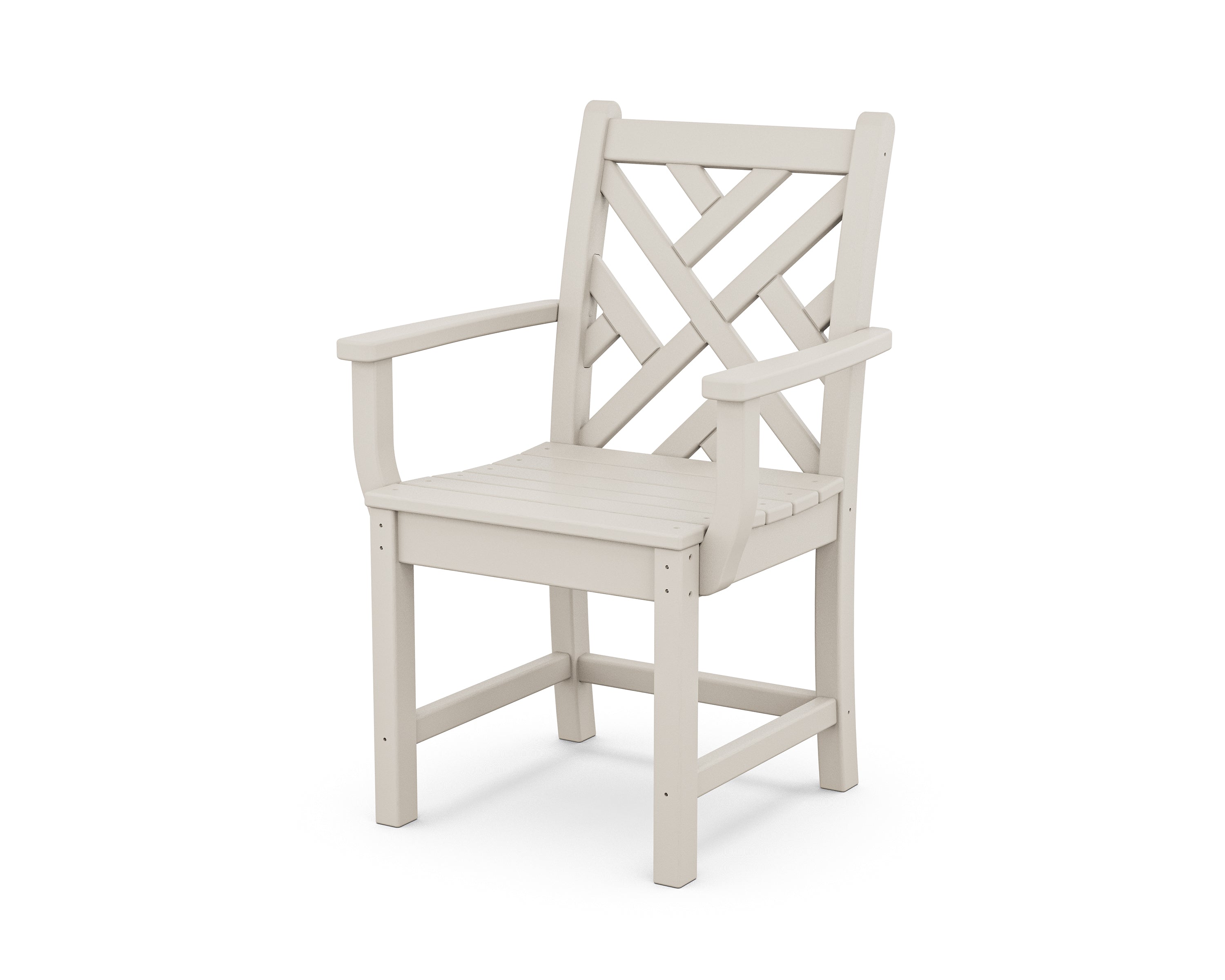 POLYWOOD® Chippendale Dining Arm Chair in Sand