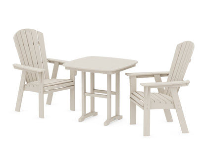 POLYWOOD® Nautical Adirondack 3-Piece Dining Set in Sand