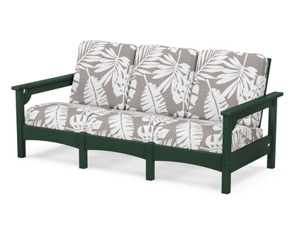 POLYWOOD® Club Sofa in Green / Leaf Grey Mist