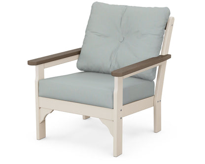POLYWOOD® Vineyard Deep Seating Chair in Sand / Kona / Spa