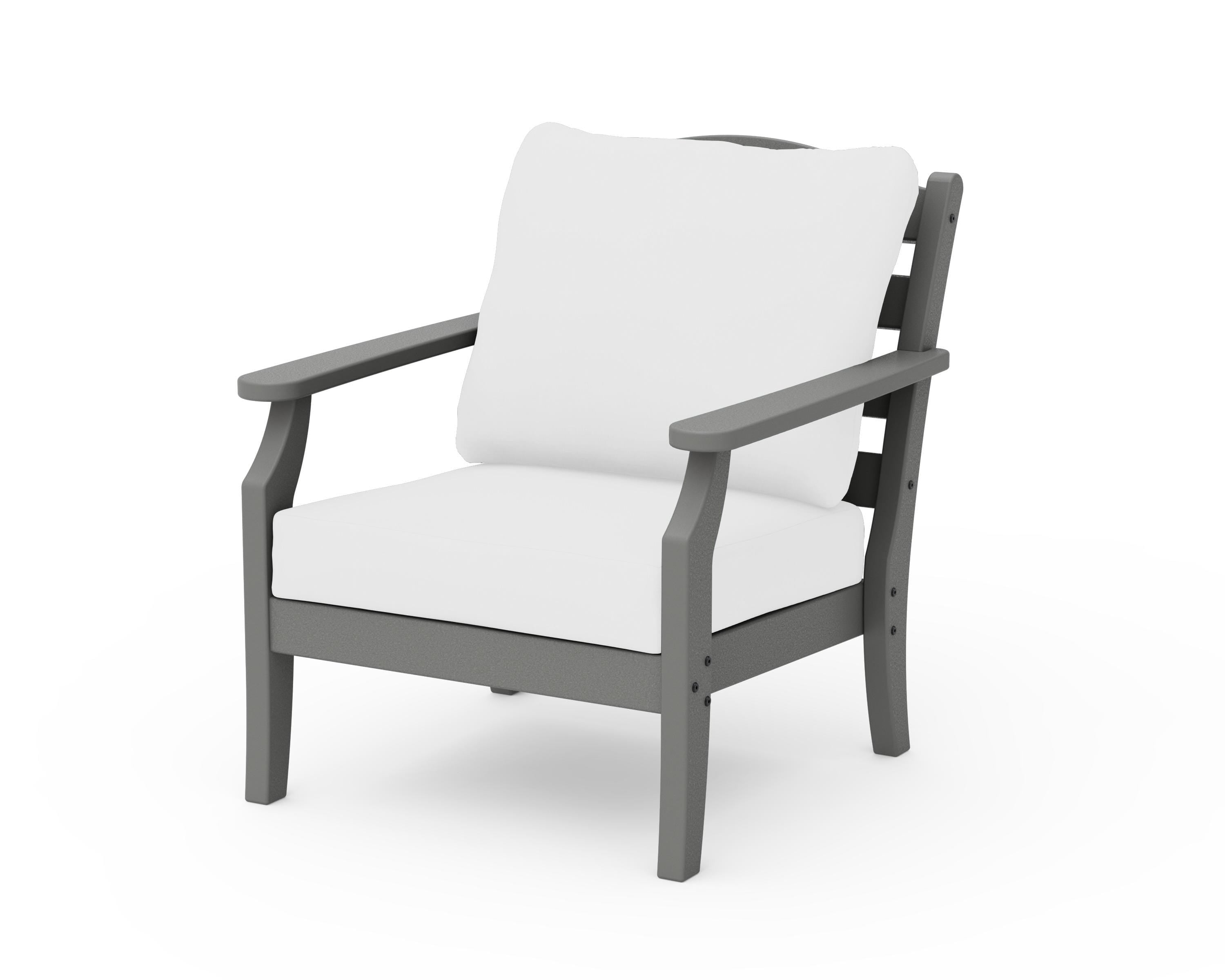 Draper James™ by  POLYWOOD® Savannah Deep Seating Chair in Slate Grey / Natural