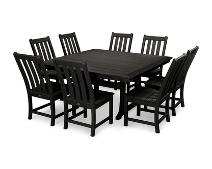 POLYWOOD® Vineyard 9-Piece Dining Set in Black