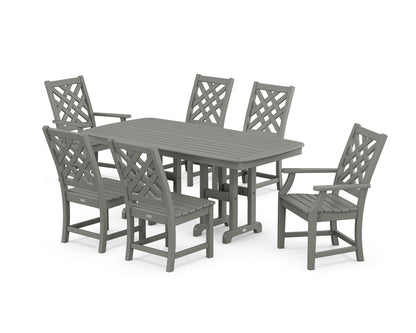 Country Living Wovendale 7-Piece Dining Set in Slate Grey
