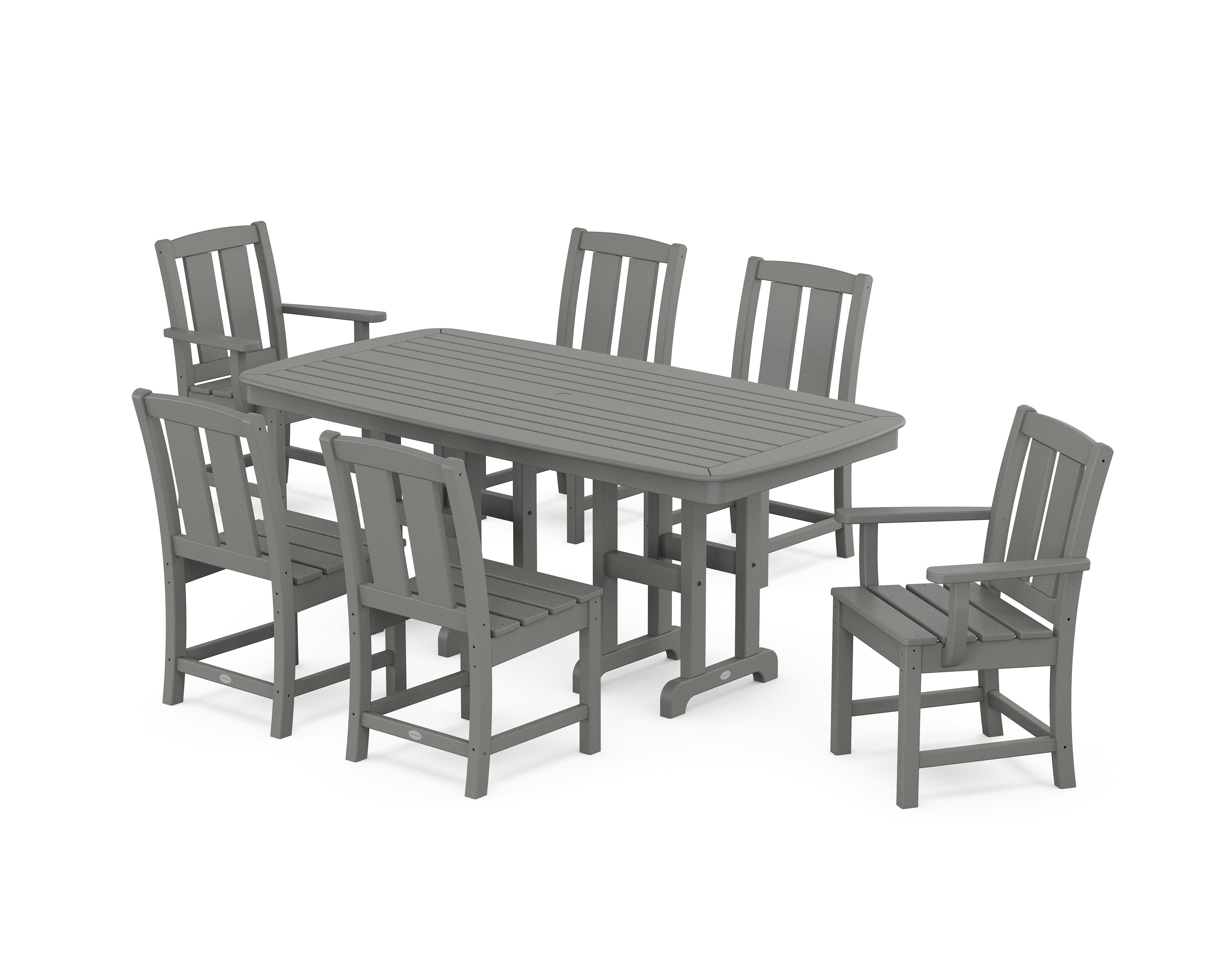 POLYWOOD® Mission 7-Piece Dining Set in Slate Grey