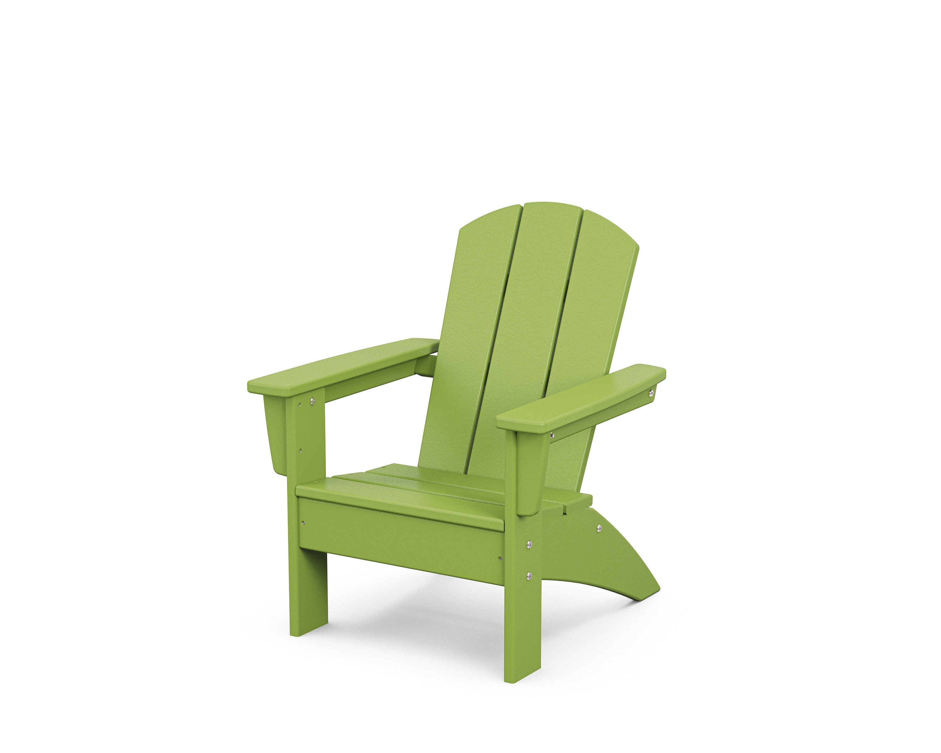 POLYWOOD® Kids Nautical Adirondack Chair in Lime