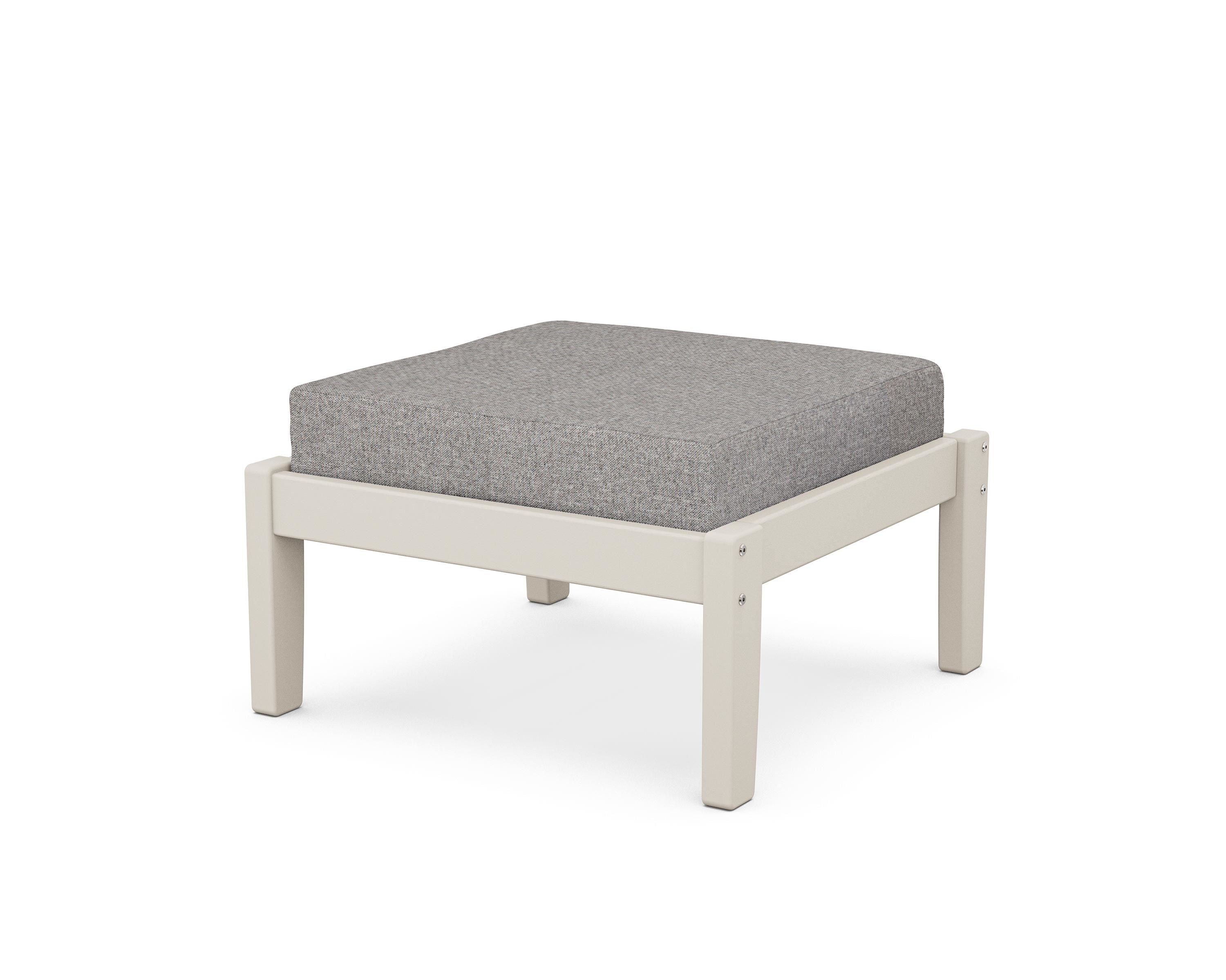 Unbranded Deep Seating Ottoman in Sand / Grey Mist