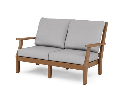Country Living Wovendale Deep Seating Loveseat in Teak / Granite