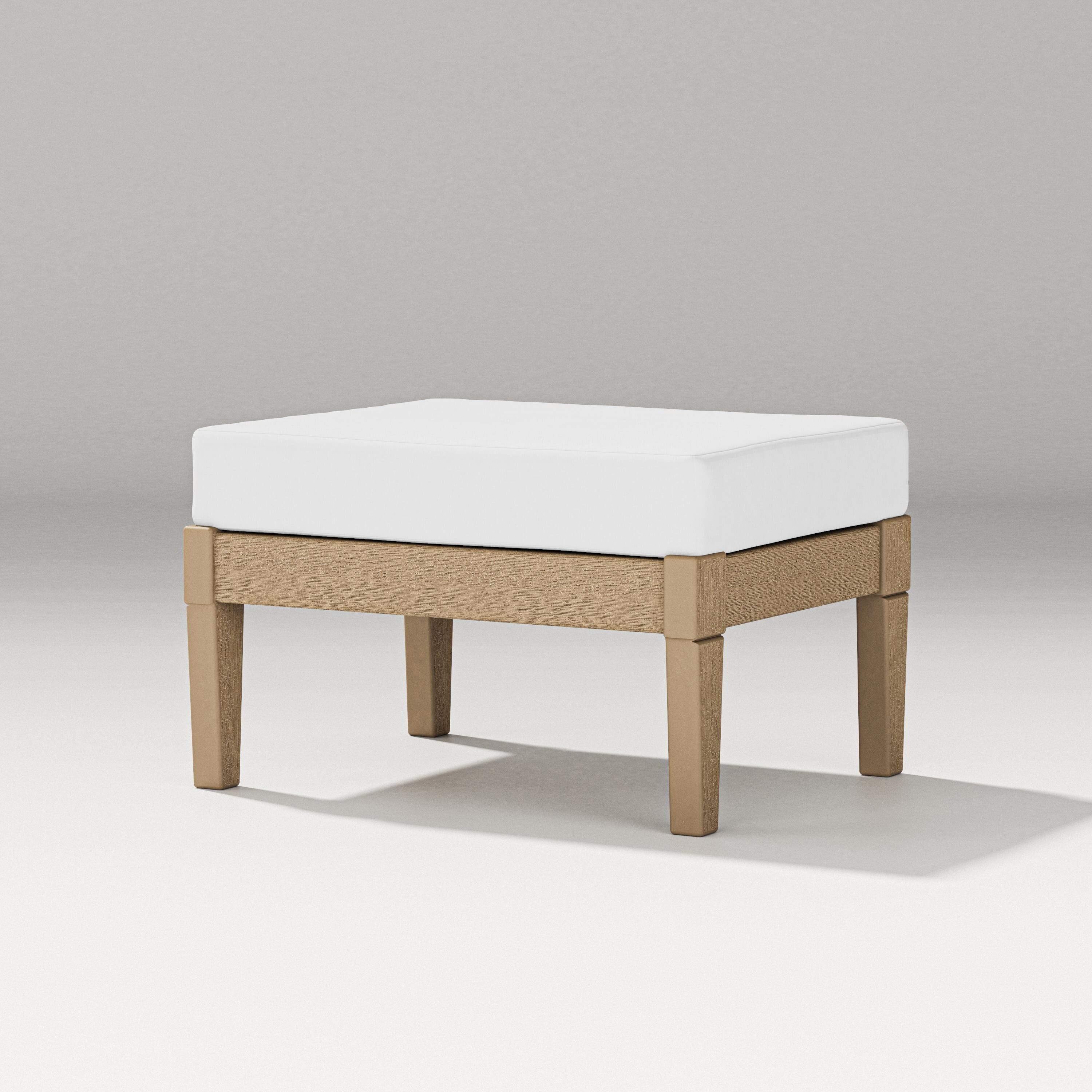 PW Designer Series Estate Lounge Ottoman in Vintage Sahara / Natural