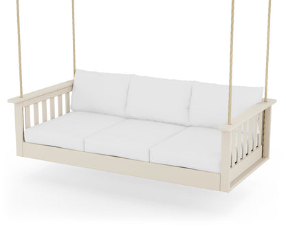 POLYWOOD® Vineyard Daybed Swing in Sand / Natural