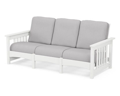 POLYWOOD® Club Mission Sofa in White / Granite