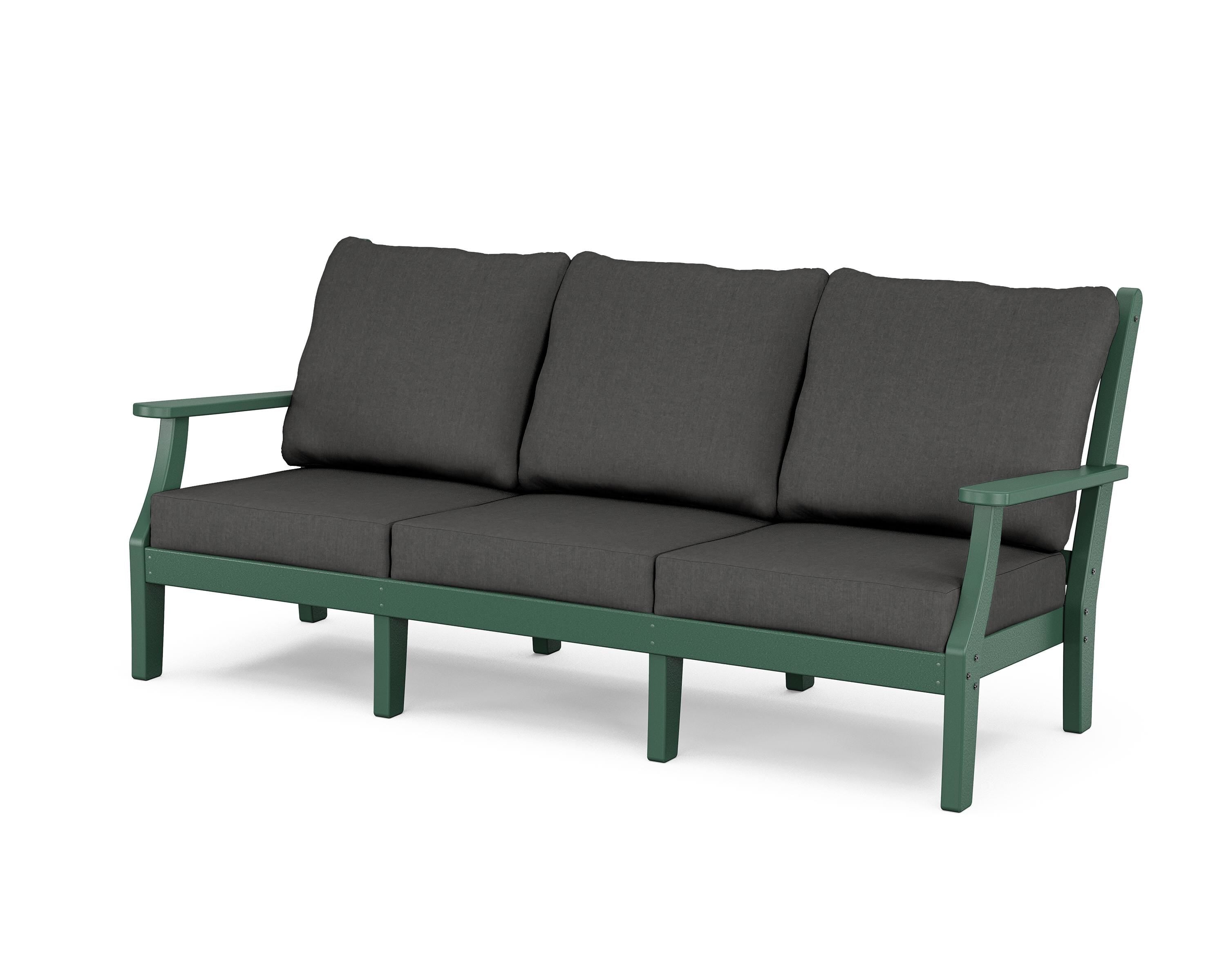 Country Living Wovendale Deep Seating Sofa in Green / Spectrum Carbon