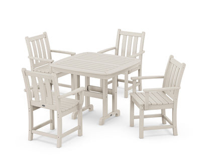 POLYWOOD® Traditional Garden 5-Piece Dining Set in Sand