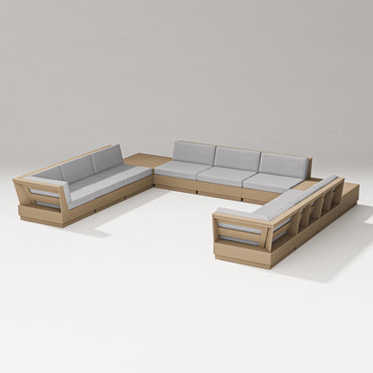PW Designer Series Elevate 11-Piece U-Shaped Sofa Sectional in Vintage Sahara / Granite