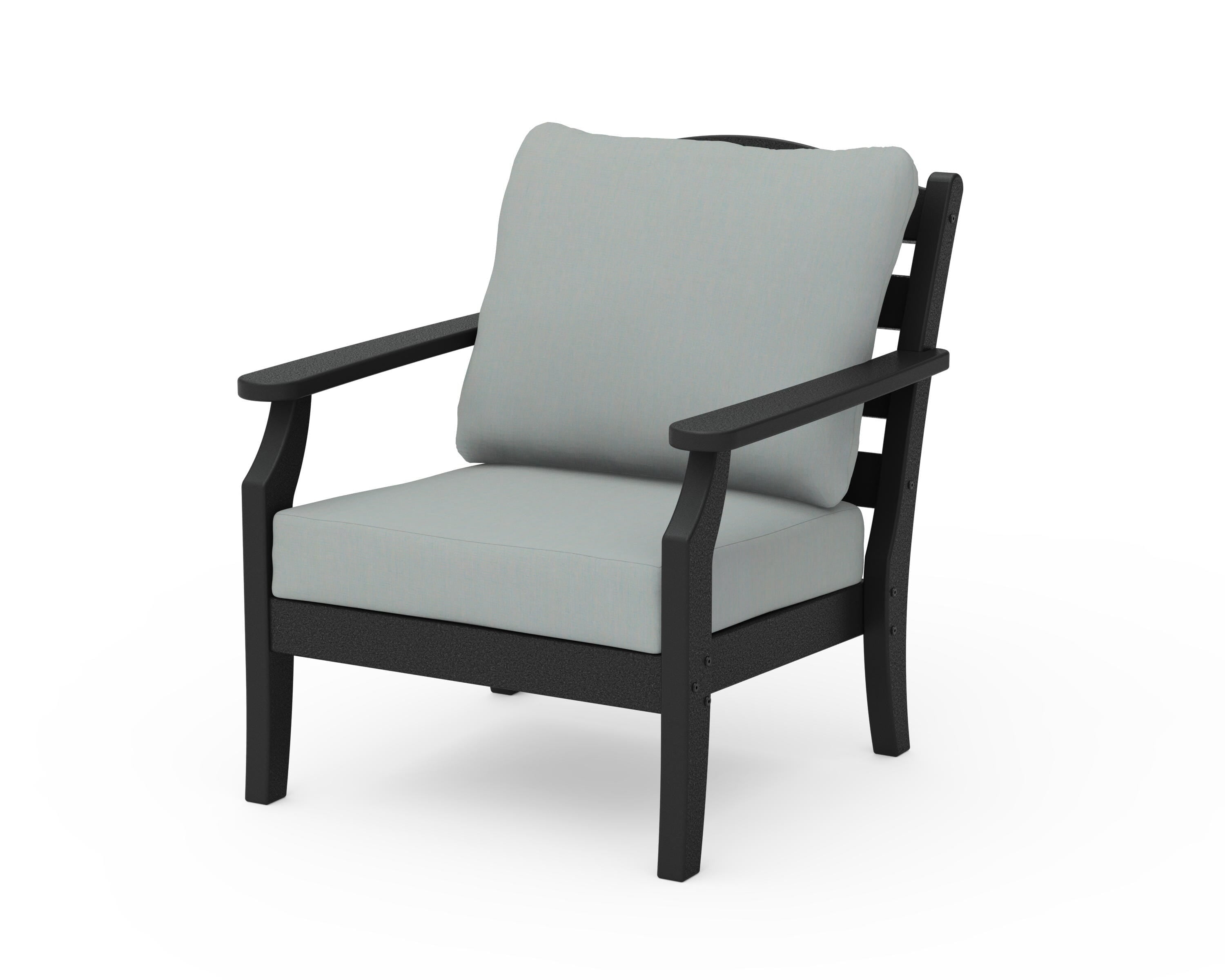 Draper James™ by  POLYWOOD® Savannah Deep Seating Chair in Black / Spa