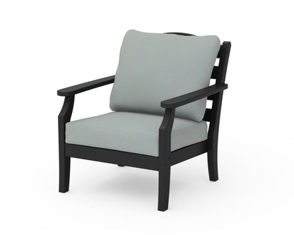 Draper James™ by  POLYWOOD® Savannah Deep Seating Chair in Black / Spa