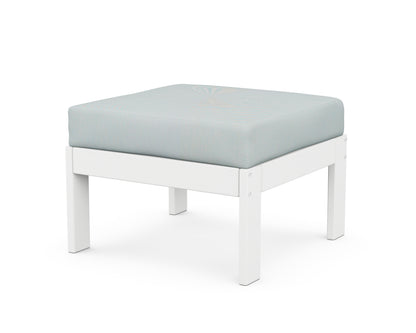 POLYWOOD® Vineyard Modular Ottoman in White / Spa