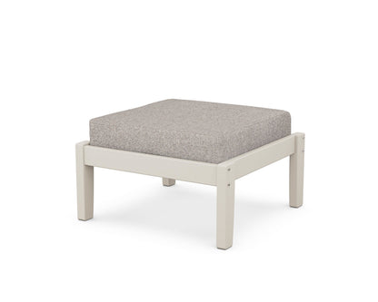 Unbranded Deep Seating Ottoman in Sand / Weathered Tweed