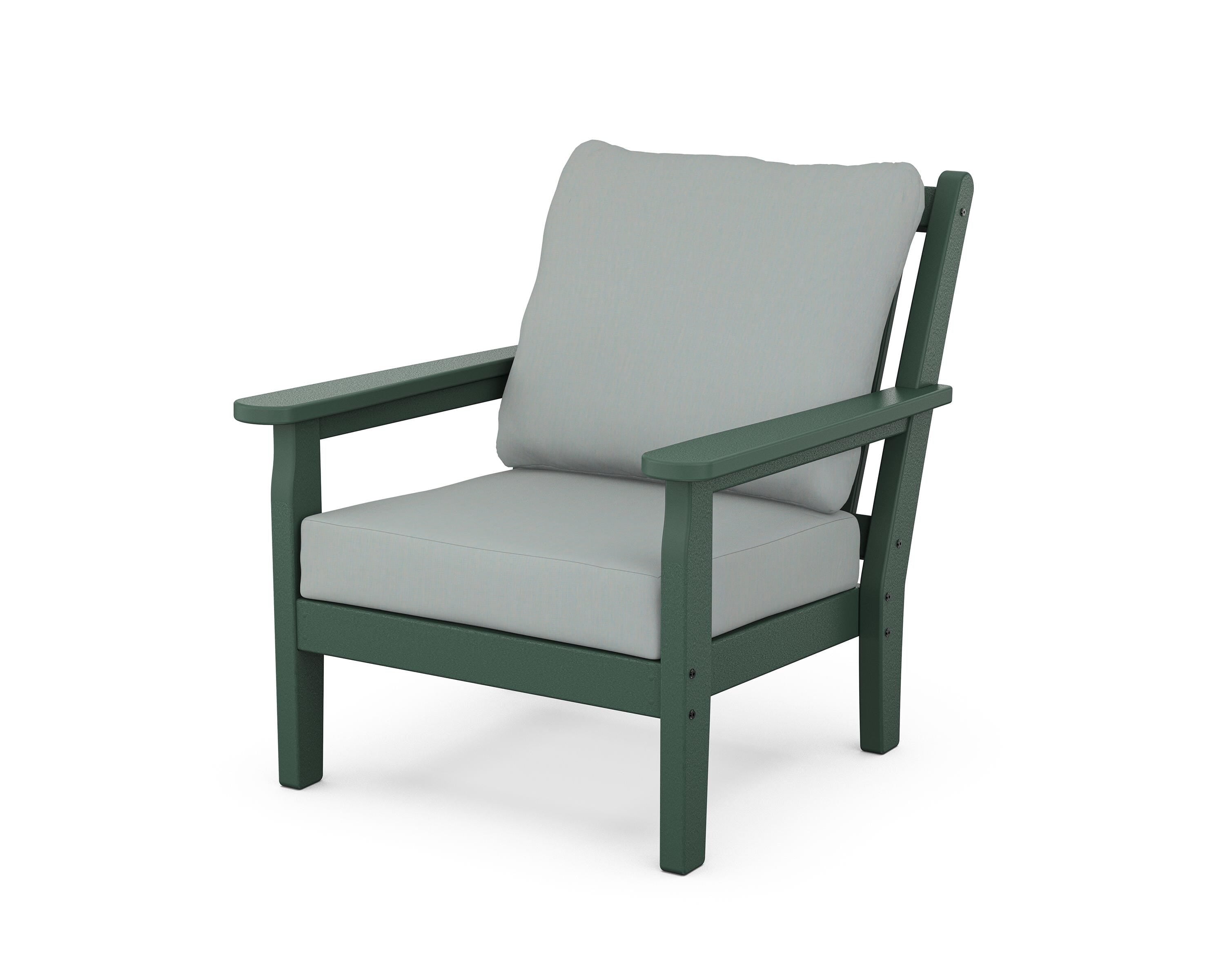 POLYWOOD® Chippendale Deep Seating Chair in Green / Spa