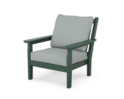 POLYWOOD® Chippendale Deep Seating Chair in Green / Spa