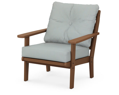 POLYWOOD® Lakeside Deep Seating Chair in Teak / Spa