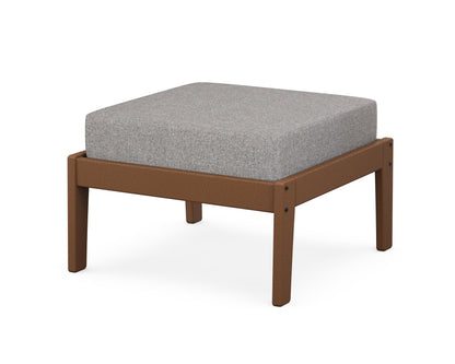 Unbranded Deep Seating Ottoman in Teak / Grey Mist