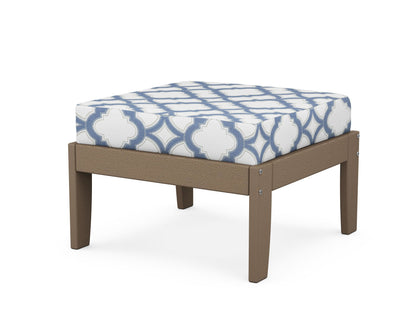 Unbranded Modular Ottoman - Classic in Vintage Sahara / Trellis Sky Blue