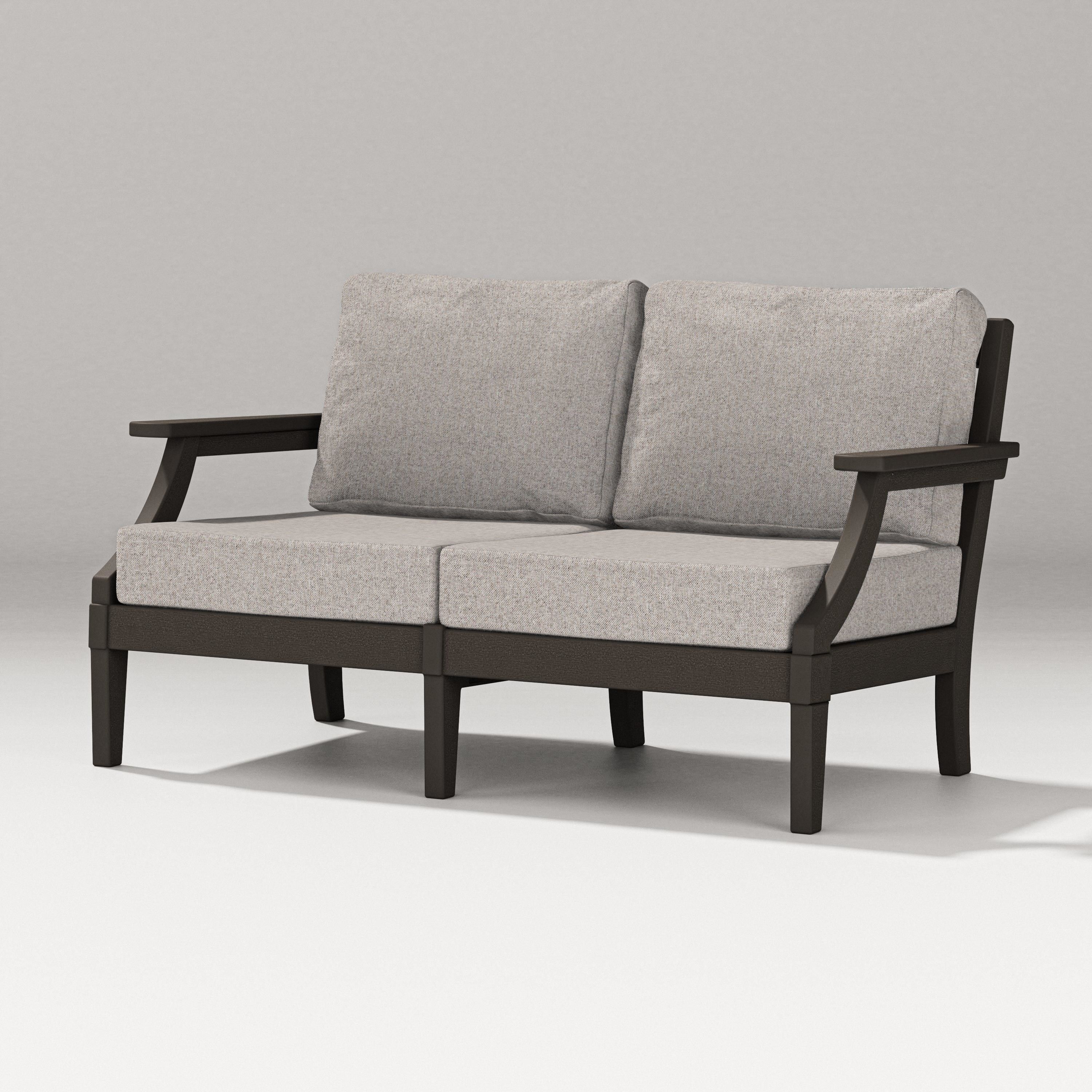 PW Designer Series Estate Loveseat in Vintage Coffee / Weathered Tweed